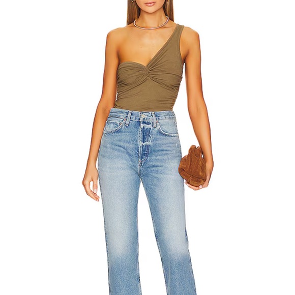 Agolde 24 90s Crop Light Blue Denim Jeans - Picture 1 of 9